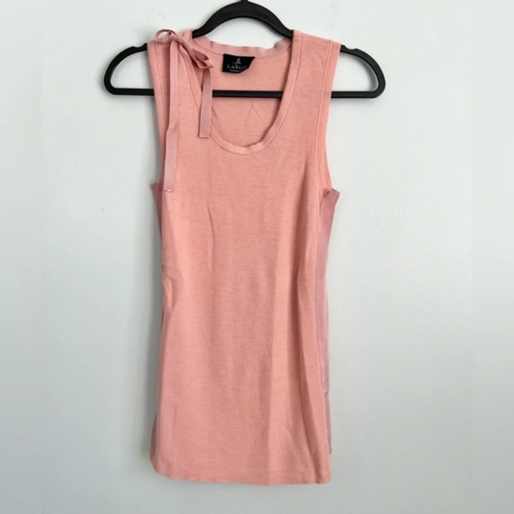 LANVIN Size S • Cashmere Blend Sleeveless Sweater Top Blouse.